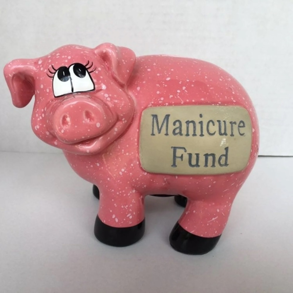 Manicure Fund Nostalgic piggy bank